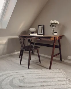 Lastenhuone<Beliani Tyopoyta 2 Laatikkoa Tumma Puu 120 X 70 Cm Sheslay