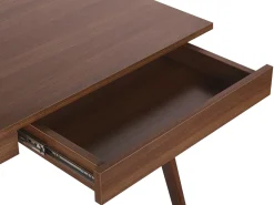 Lastenhuone<Beliani Tyopoyta 2 Laatikkoa Tumma Puu 120 X 70 Cm Sheslay