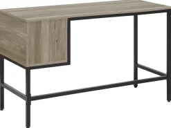 Cheap Beliani Tyopoyta 2 Laatikkoa Vaalea Puu/Musta 120 X 48 Cm Grant