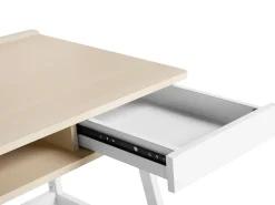 Lastenhuone<Beliani Tyopoyta Laatikko Hylly Vaalea Puu/Valkoinen 100 X 55 Cm Paramaribo