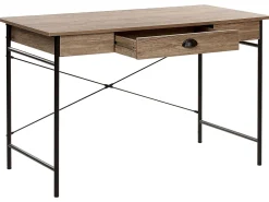 Outlet Beliani Tyopoyta Laatikko Tumma Puu/Musta 120 X 60 Cm Casco