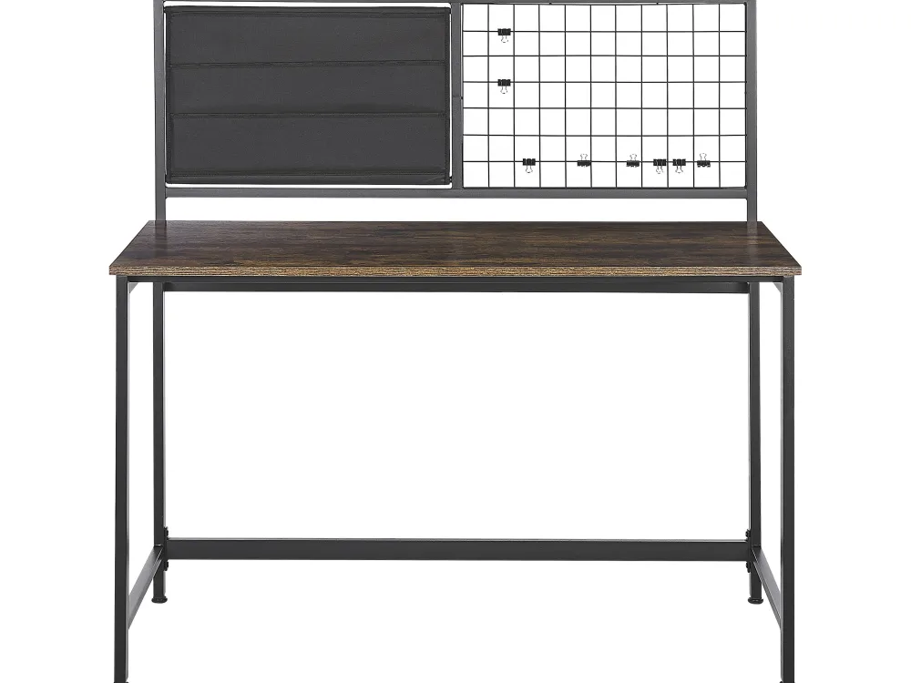 Lastenhuone<Beliani Tyopoyta Muistitaulu Tumma Puu/Musta 118 X 60 Cm Vince