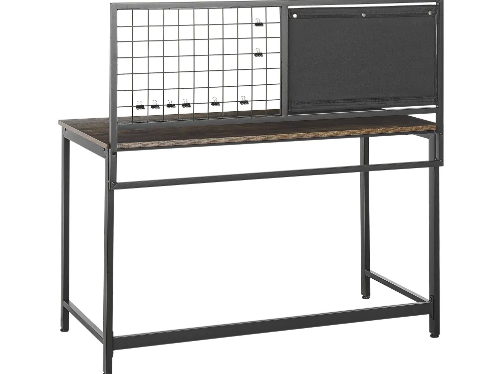 Lastenhuone<Beliani Tyopoyta Muistitaulu Tumma Puu/Musta 118 X 60 Cm Vince