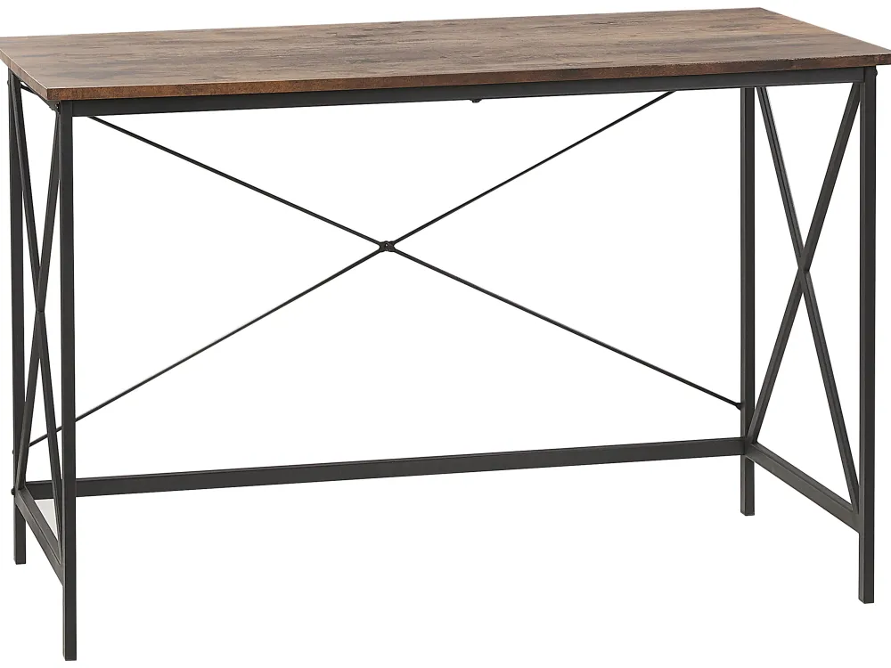 Lastenhuone<Beliani Tyopoyta Tumma Puu/Musta 115 X 60 Cm Futon