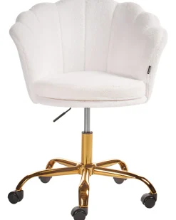 Tuolit<Beliani Tyotuoli Buklee Valkoinen Monticello Ii