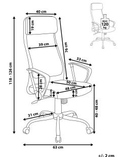 Outlet Beliani Tyotuoli Kangas Beige Pioneer