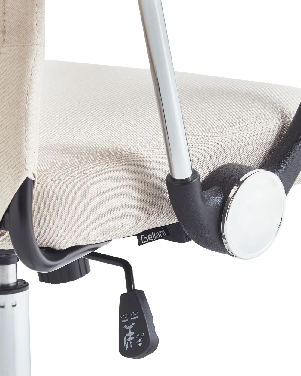 Outlet Beliani Tyotuoli Kangas Beige Pioneer