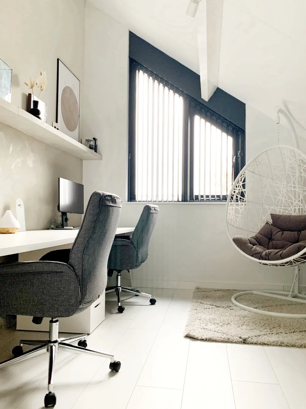 Lastenhuone<Beliani Tyotuoli Kangas Harmaa Pilot