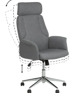 Lastenhuone<Beliani Tyotuoli Kangas Harmaa Pilot