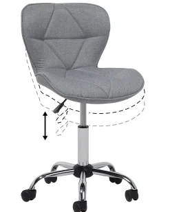 Lastenhuone<Beliani Tyotuoli Kangas Harmaa Valetta