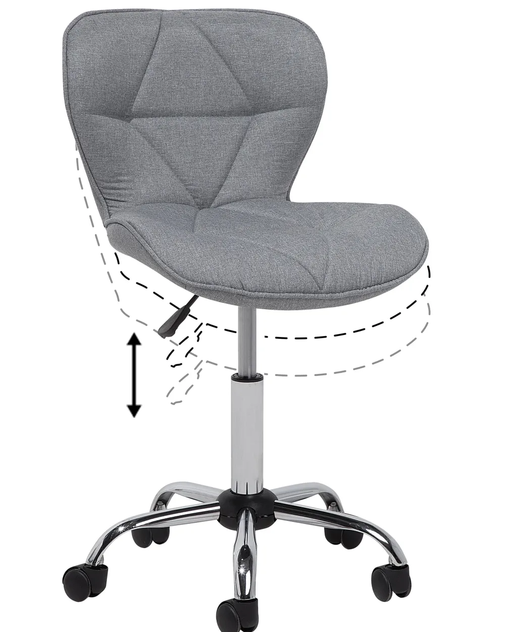 Lastenhuone<Beliani Tyotuoli Kangas Harmaa Valetta