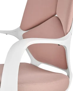 Discount Beliani Tyotuoli Kangas Persikka/Valkoinen Delight