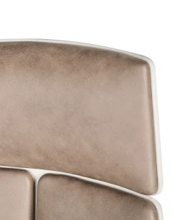 Sale Beliani Tyotuoli Kangas Ruskeanharmaa/Valkoinen Delight