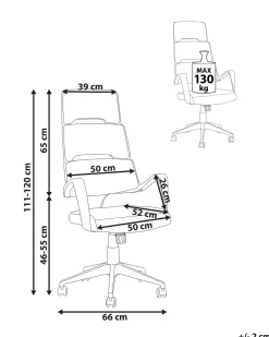Tuolit<Beliani Tyotuoli Kangas Sininen/Musta Grandiose