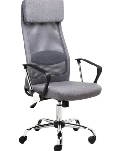 Lastenhuone<Beliani Tyotuoli Kangas Tummanharmaa Pioneer