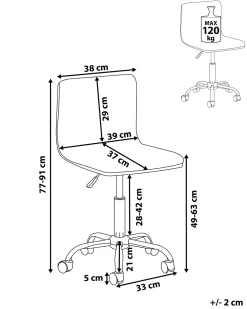 Cheap Beliani Tyotuoli Kangas Vaalea Beige Orlando