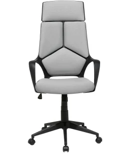 Best Beliani Tyotuoli Kangas Vaaleanharmaa/Musta Delight