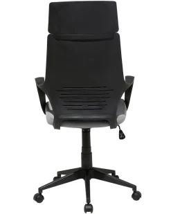 Best Beliani Tyotuoli Kangas Vaaleanharmaa/Musta Delight