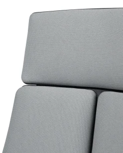 Best Beliani Tyotuoli Kangas Vaaleanharmaa/Musta Delight