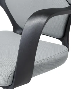 Best Beliani Tyotuoli Kangas Vaaleanharmaa/Musta Delight