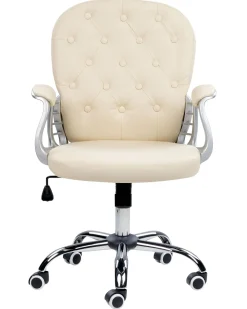 Clearance Beliani Tyotuoli Keinonahka Beige Princess