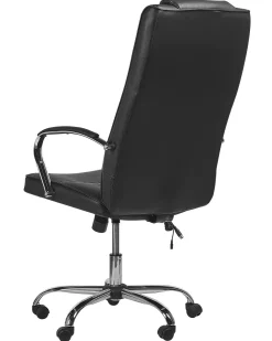 Online Beliani Tyotuoli Keinonahka Hierova Musta Grandeur