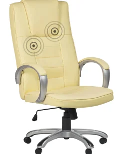 New Beliani Tyotuoli Keinonahka Hierova Beige Grandeur Ii