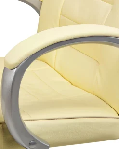 New Beliani Tyotuoli Keinonahka Hierova Beige Grandeur Ii