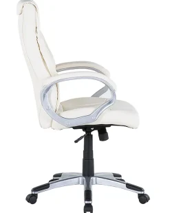 Tuolit<Beliani Tyotuoli Keinonahka Luonnonvalkoinen Triumph