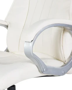 Tuolit<Beliani Tyotuoli Keinonahka Luonnonvalkoinen Triumph