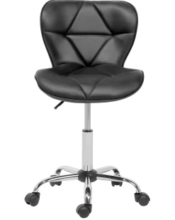 Fashion Beliani Tyotuoli Keinonahka Musta Valetta