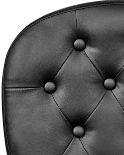 Tuolit<Beliani Tyotuoli Keinonahka Musta Princess