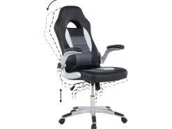 Lastenhuone<Beliani Tyotuoli Keinonahka Musta Dean