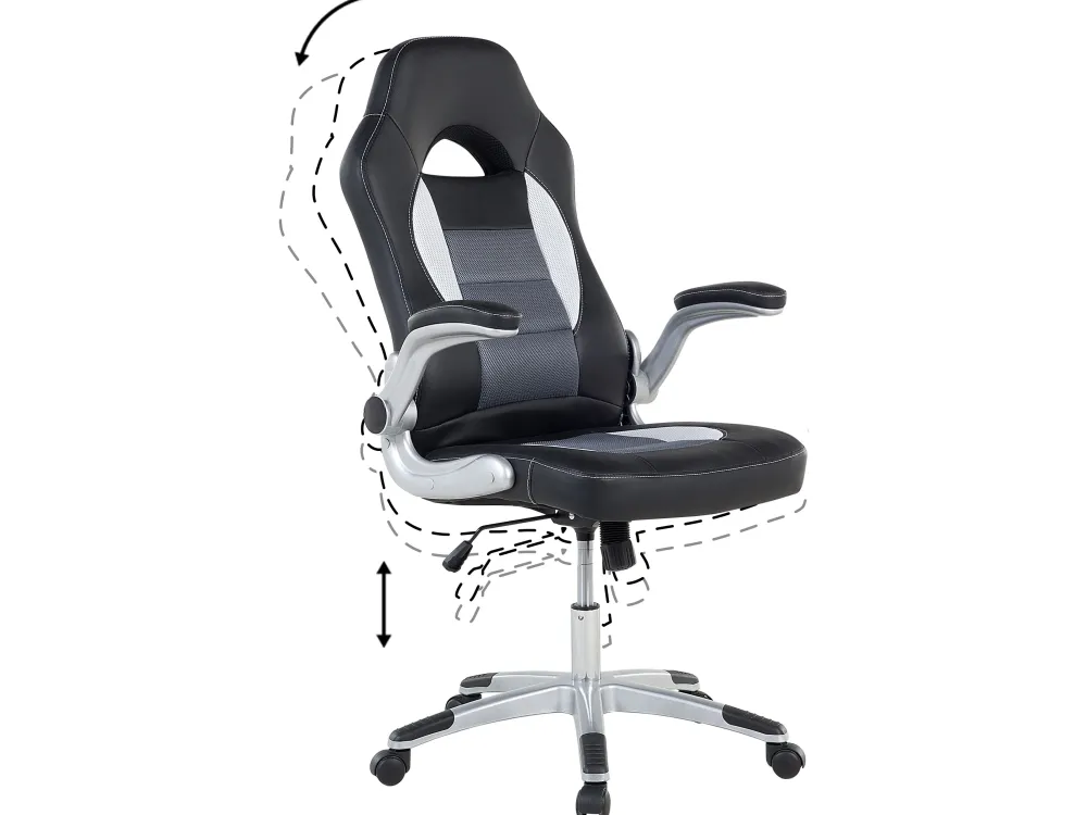 Lastenhuone<Beliani Tyotuoli Keinonahka Musta Dean