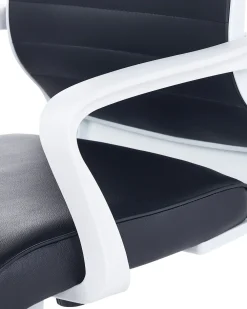 Sale Beliani Tyotuoli Keinonahka Musta Leader