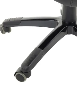 Cheap Beliani Tyotuoli Keinonahka Musta/Tummanruskea Prince