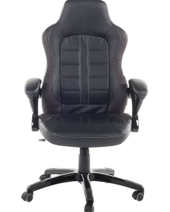 Cheap Beliani Tyotuoli Keinonahka Musta/Tummanruskea Prince