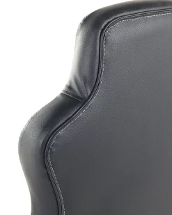 Cheap Beliani Tyotuoli Keinonahka Musta/Tummanruskea Prince