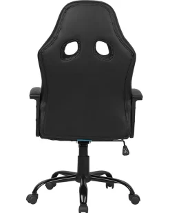 Flash Sale Beliani Tyotuoli Keinonahka Musta/Turkoosi Success