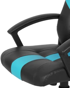 Flash Sale Beliani Tyotuoli Keinonahka Musta/Turkoosi Success