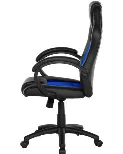 Tuolit<Beliani Tyotuoli Keinonahka Musta/Laivastonsininen Fighter