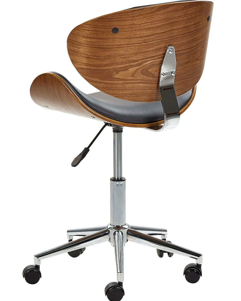 New Beliani Tyotuoli Keinonahka Musta Rotterdam