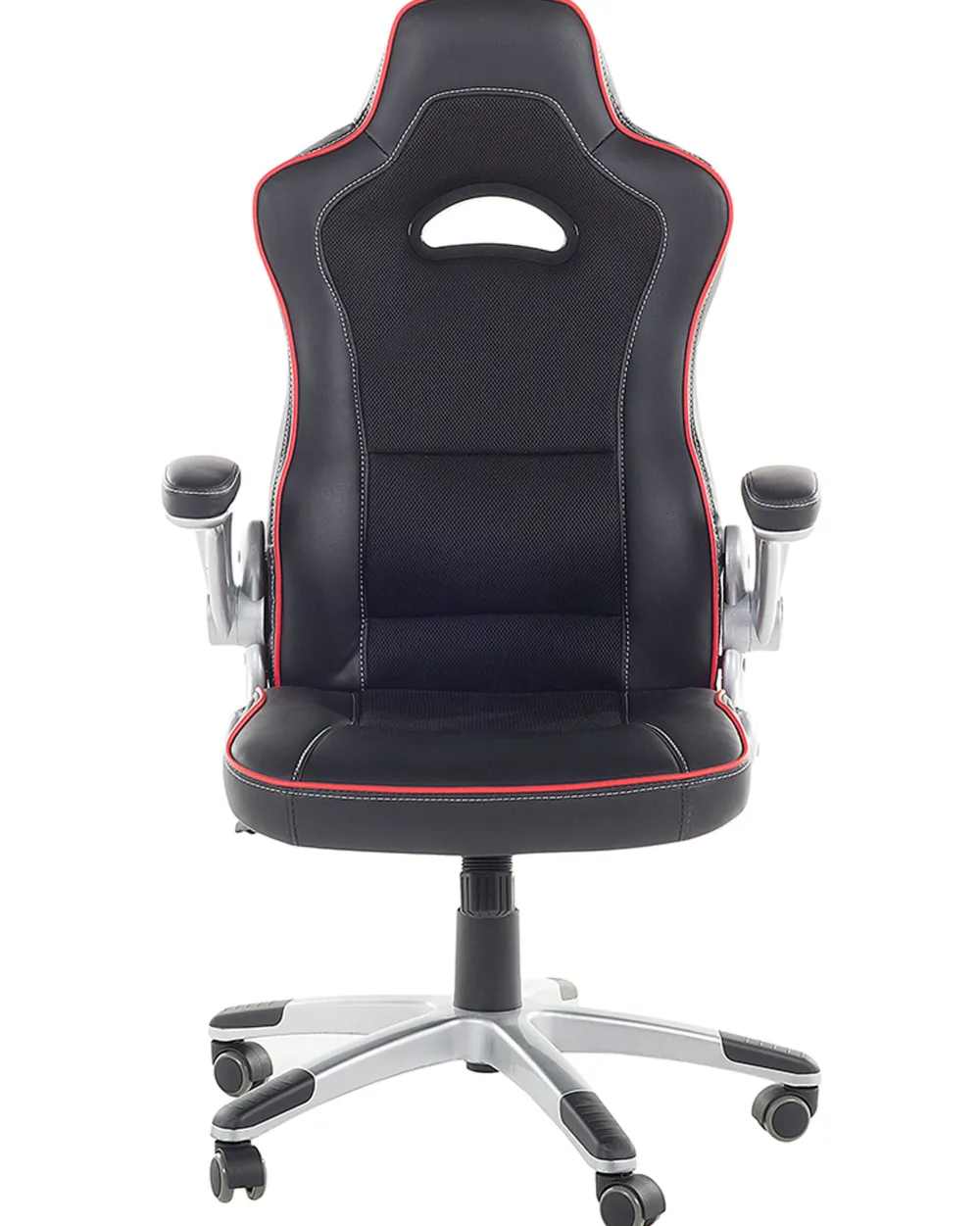 Lastenhuone<Beliani Tyotuoli Keinonahka Musta/Punainen Master