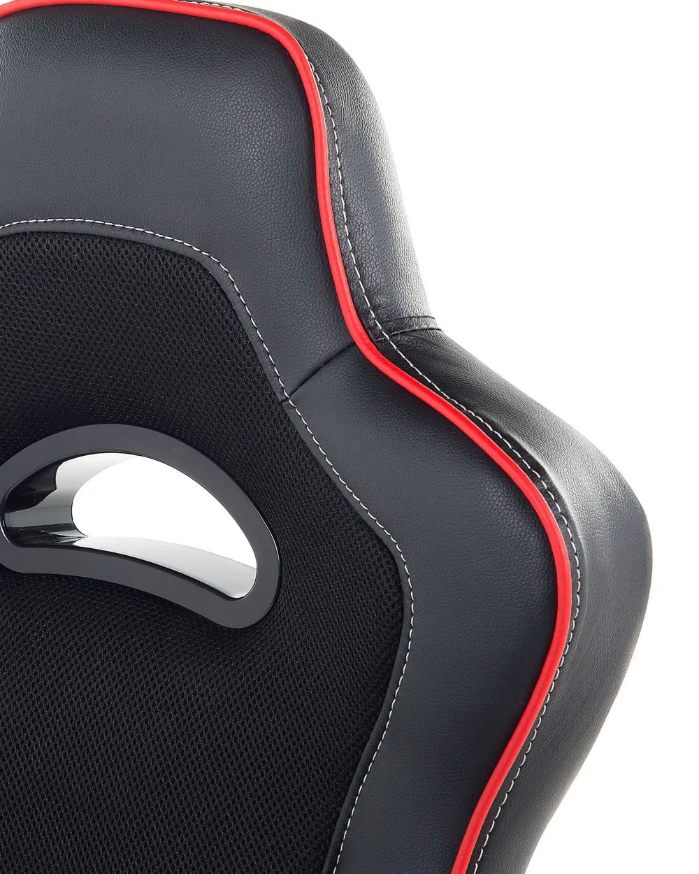 Lastenhuone<Beliani Tyotuoli Keinonahka Musta/Punainen Master