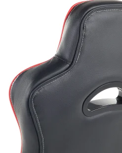 Lastenhuone<Beliani Tyotuoli Keinonahka Musta/Punainen Master