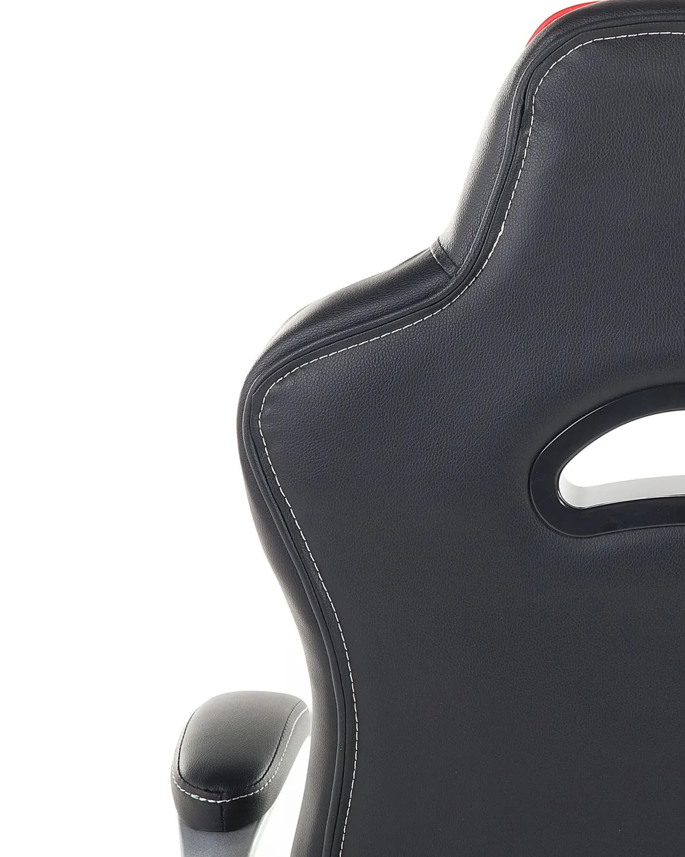 Lastenhuone<Beliani Tyotuoli Keinonahka Musta/Punainen Master