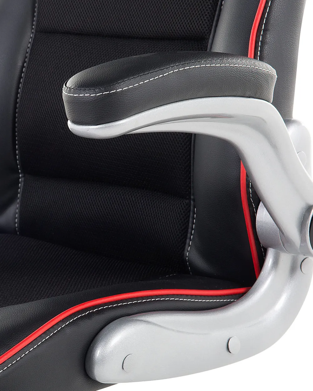 Lastenhuone<Beliani Tyotuoli Keinonahka Musta/Punainen Master