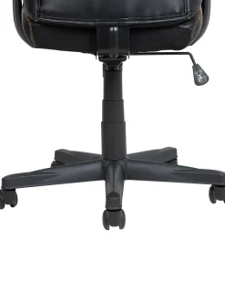 Tuolit<Beliani Tyotuoli Keinonahka Musta/Ruskea Supreme