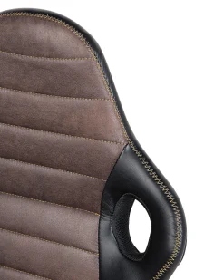 Tuolit<Beliani Tyotuoli Keinonahka Musta/Ruskea Supreme