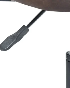 Tuolit<Beliani Tyotuoli Keinonahka Tummanruskea Algerita